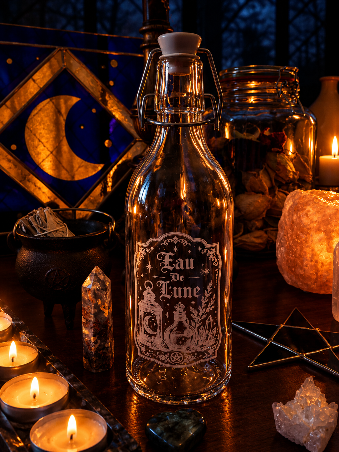 Bouteille d'eau de lune La Lantern des Potions