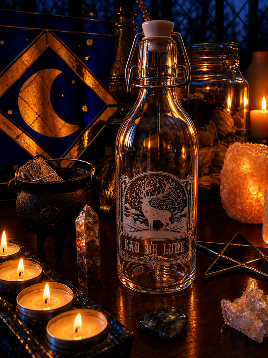 Bouteille eau de lune Cerf Mystique