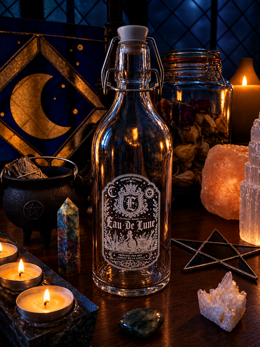 Bouteille eau de lune Crest Ésotérium